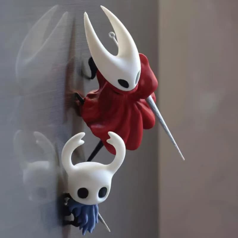 Magnete per Frigorifero 3D Hollow Knight Hornet e Action Figure - Modello Decorativo Magnetico, Giocattolo da Collezione Anime, Regalo di Compleanno Perfetto per Ragazzi