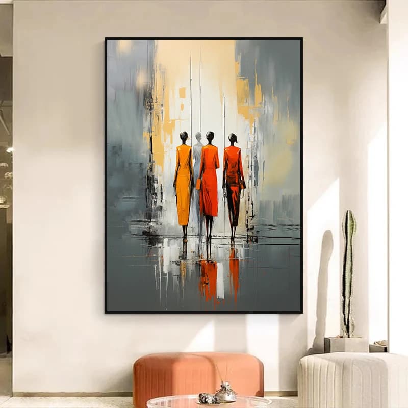Abstract and minimalist decorative paintings for living Sexy women Line Art Print on canvas Images Wall poster Without frame