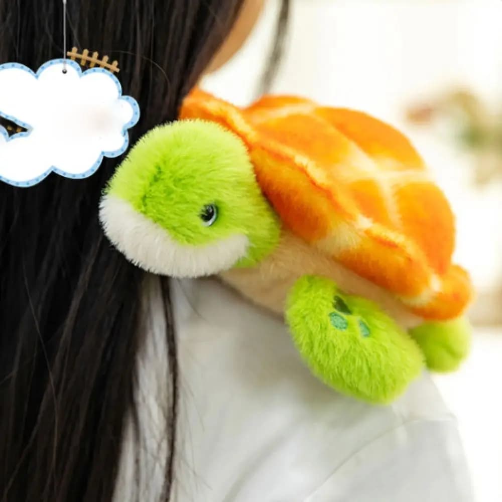 Sleeping Mate Marine Animal Animal Turtle Fluffy Collection Turtle Throw Pillow Cute Soft Tortoise Stuffed Home Decor