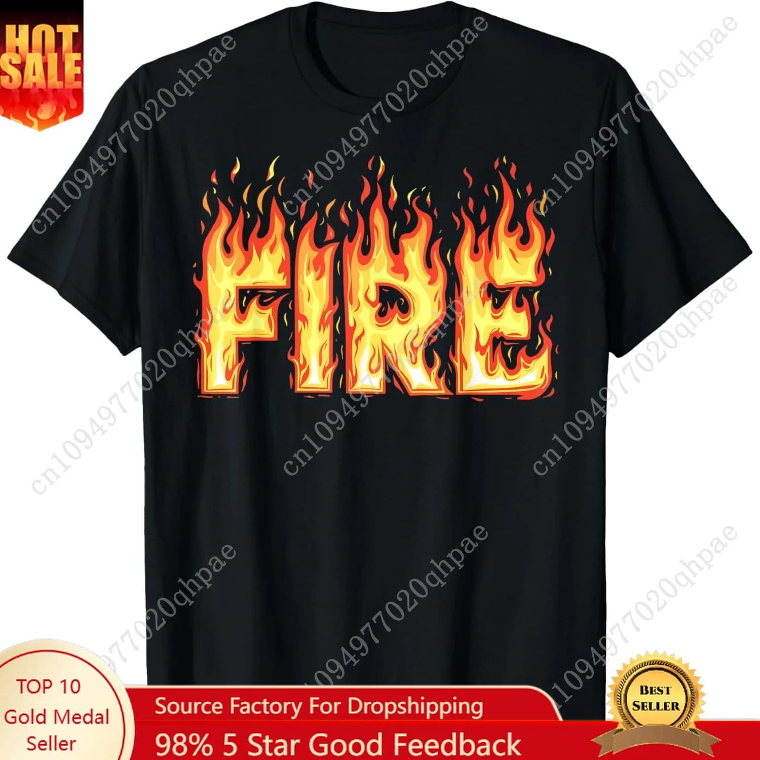 Camicia Fire Flame T-shirt per adulti, bambini, uomini, donne, costume Fire And Ice