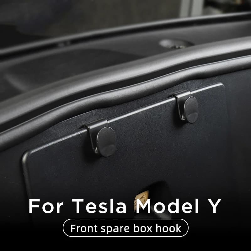 Gancio portaoggetti per bagagliaio anteriore per auto per Tesla Model Y Juniper 2020-2025 Accessori Borse Organizzatore Interno Gancio invisibile
