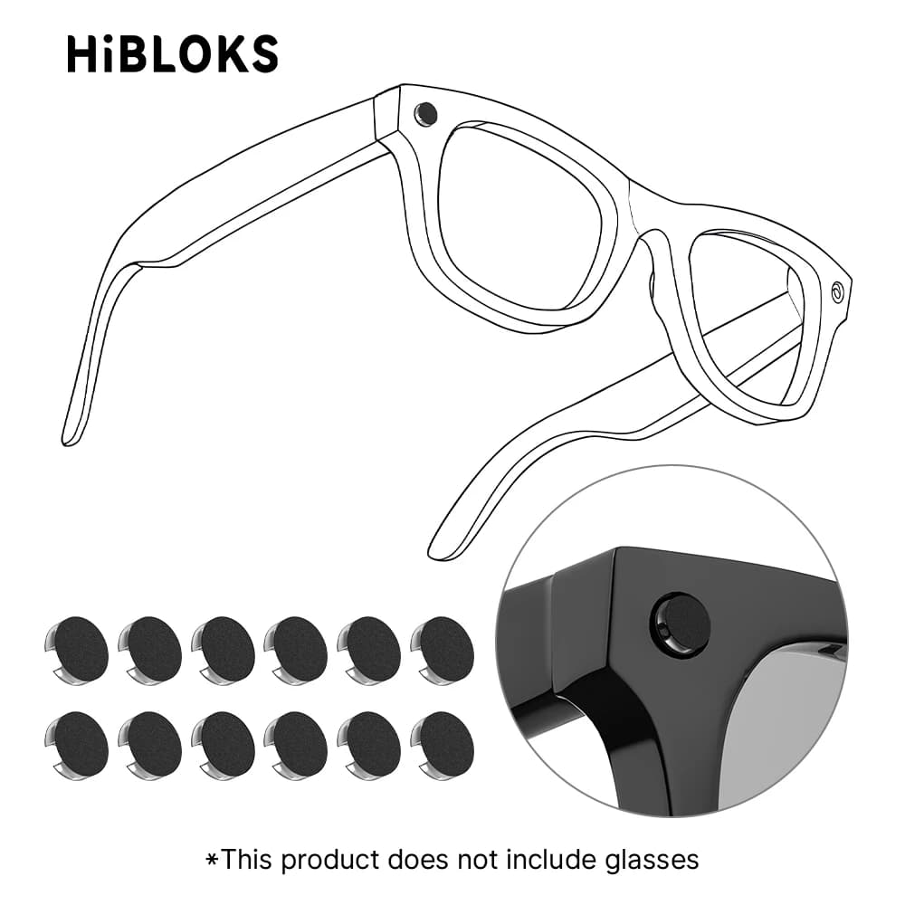 Adesivo antiriflesso HIBLOKS per Ray-Ban Meta GEN2 Wayfarer/Skyler/Headliner e accessori per occhiali intelligenti Oakley Meta HSTN