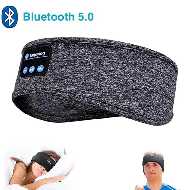 Wireless Bluetooth Sleeping Headband Earphones Sweatband Sleeping Headband Headset Music Sport Soft Elastic Eye Mask Headphone