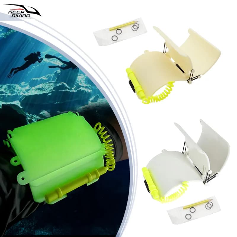 1 PCS Scuba Diving Underwater Triple Writing Slate With Pencil O-rings Arm For Water Luminous Sports Swimming 3-Page Adjustable