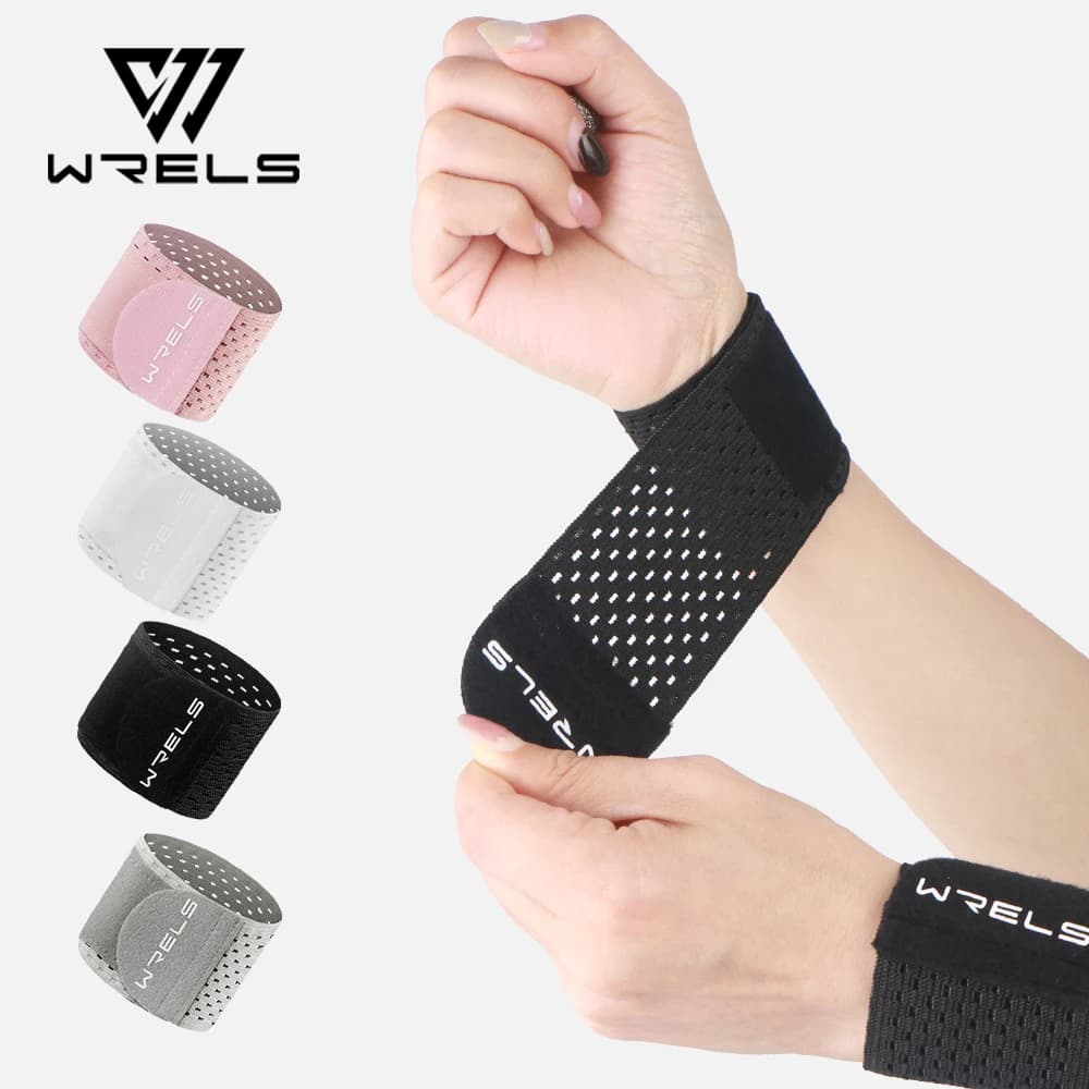 WRELS Polsino Supporto per il polso Cinghie per tutore Sottile elastico regolabile Protezione per il polso Supporto per basket Corsa Palestra Allenamento Polsi