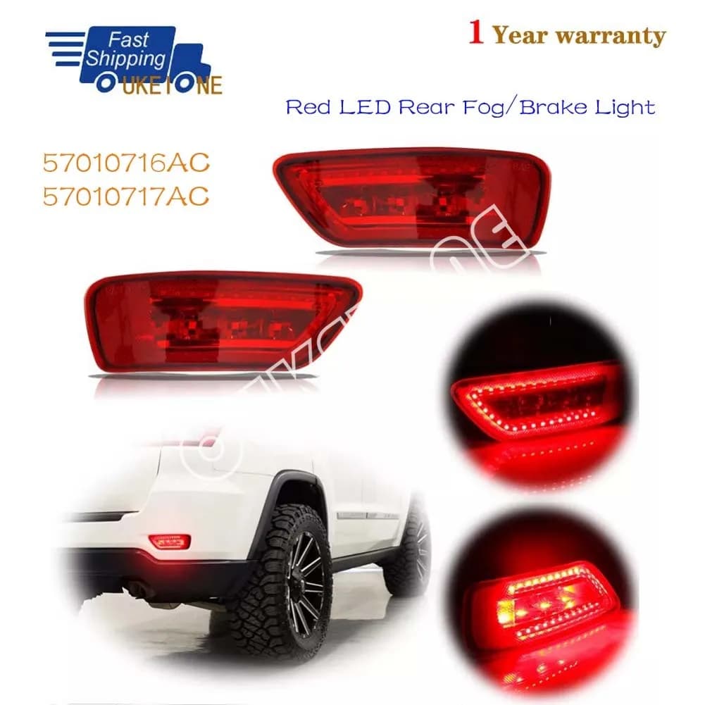 Per il 2011-2014 Jeep Compass Grand Cherokee LED rosso fendinebbia posteriore/alloggiamento luce freno 57010716AC 57010717AC accessori auto