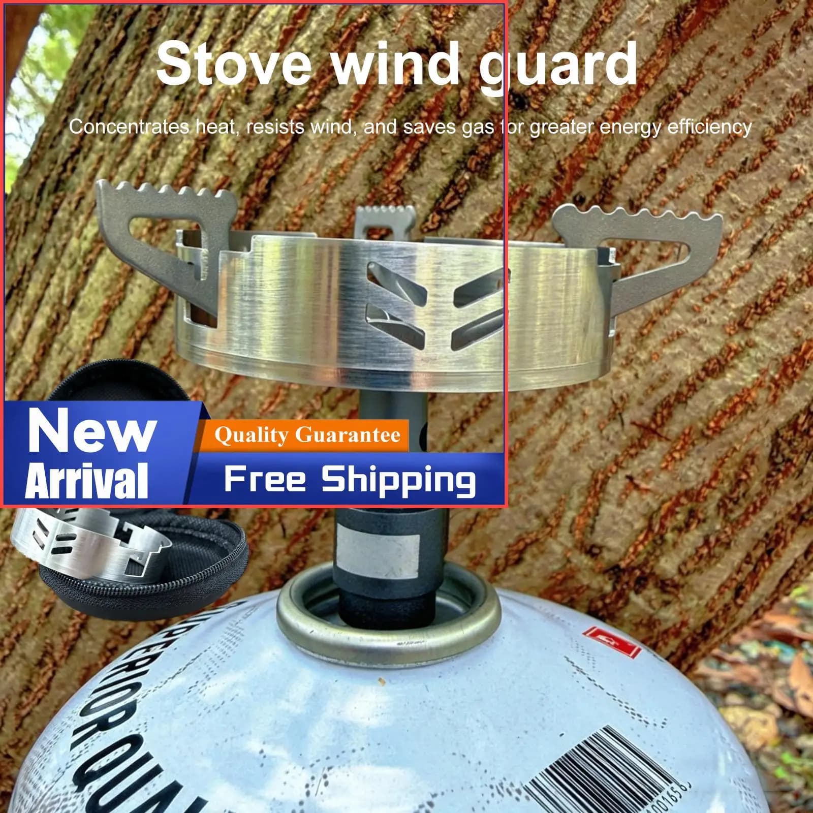 Outdoor Gas Wind Shield Stainless Steel Windproof Ring Camping Stove Support Rack for SOTO Spider Stove ST310 Brothers BRS3000T
