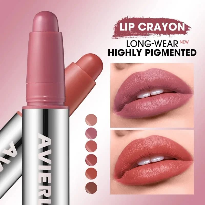Rossetto liscio opaco - Smalto labbra a lunga durata, idratante e facile da applicare con design a penna rotante - Perfetto per tutti i giorni