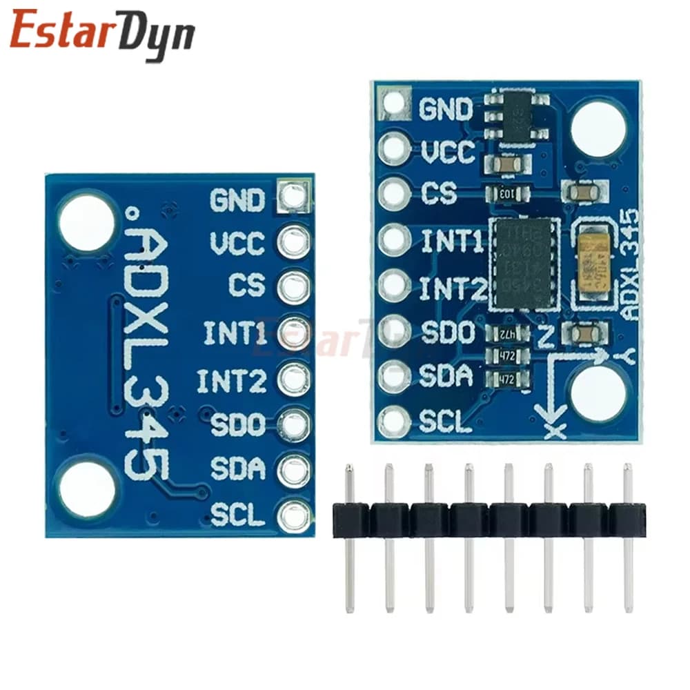 Estardyn GY-291 ADXL345 Modulo sensore di inclinazione e accelerazione a 3 assi, I2C/SPI 3.3V/5V per Arduino Raspberry Pi
