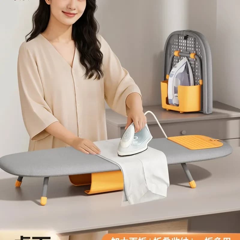 for Household Folding Ironing Board Rack with Iron Pad for Clothes Ironing Table Stand