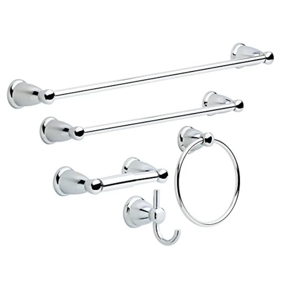 Franklin Brass room Set 2 Towel Racks, Ring, Toilet Paper Holder, Hook Kinla Bath Accories