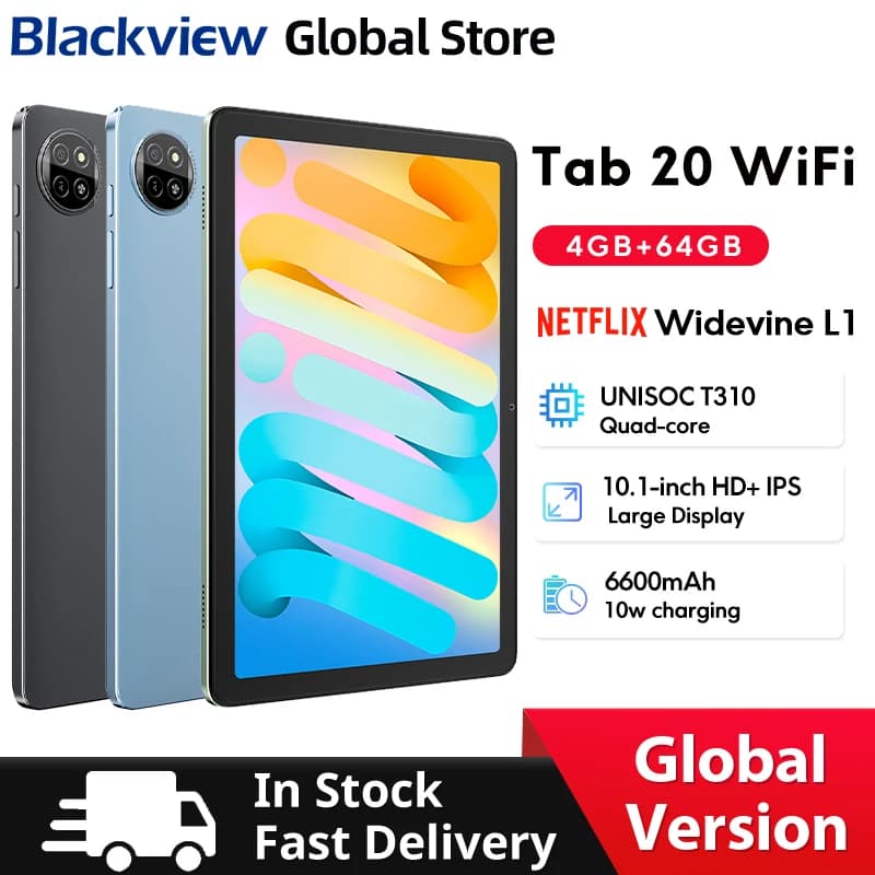 Tablet Blackview Tab 18 12 inch with 2.4K FHD+ display, 8800mAh battery, 33W rapid charging, Widevine L1, 8GB RAM, 256GB memory, MTK Helio G99 processor, pressure sensitivity keyboard.