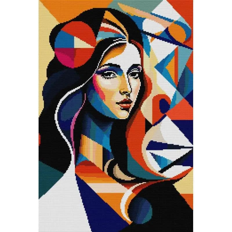 Primo Amore Personaggi Astratti Modello Kit Punto Croce Aida 14 16 11CT Bianco Stampato Tela Cucito Ricamo FAI DA TE Decor Artigianato