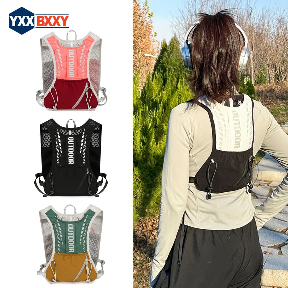 1 pcs racing vest for woman man light backpack for hydration bag backpack for hiking, hiking, hiking, skiing, camping, cycling, marathon