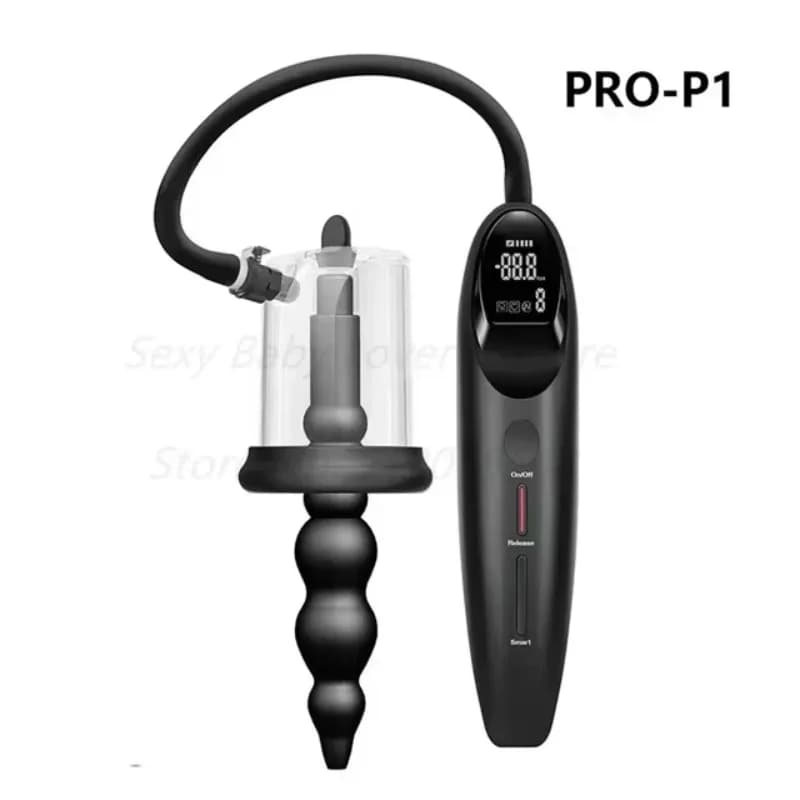 SC2025 New Pump Smart Rosebud Great Spinal Pump Dildo Butt Plug Dilator Anus Extender Massage Sex Toys For Man Wo