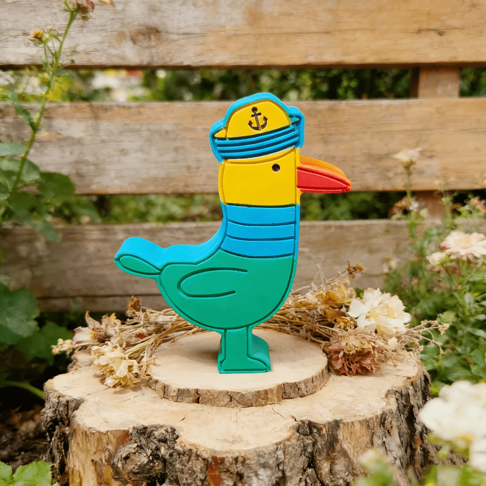 Compatibile con stampi in resina epossidica - Stampo in silicone Seagull 3 con base a forma di cappello/scudo, adatto per lavori fai da te, creazione di candele, stampi per sapone.