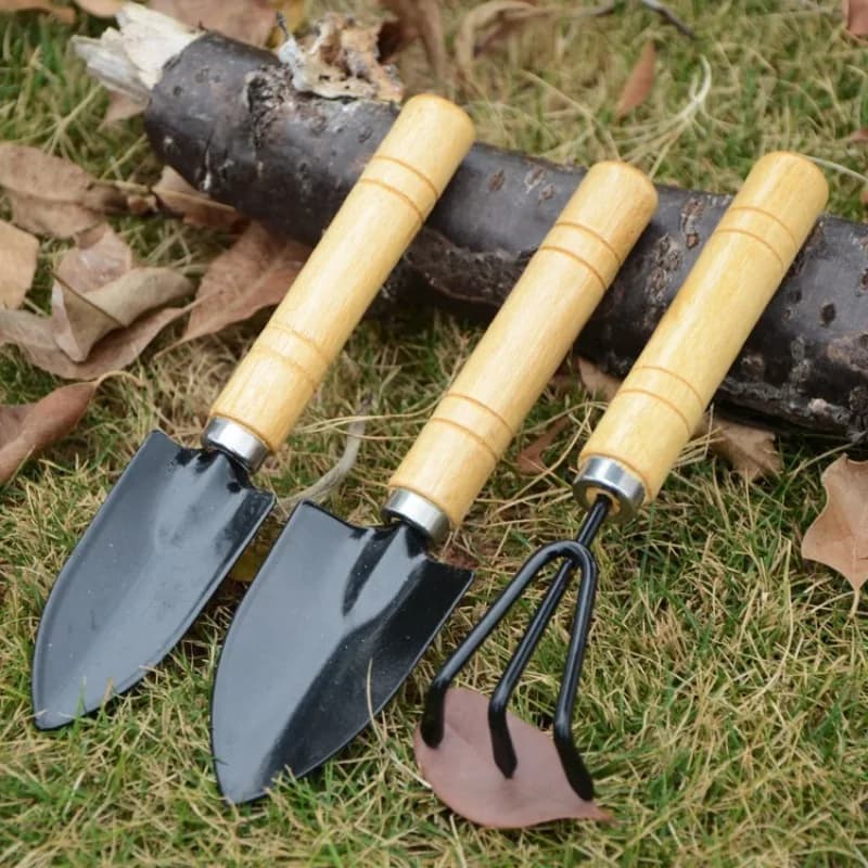 1 set di mini attrezzi da giardinaggio con pala per la semina di fiori, vasi da fiori, cactus, verdure, attrezzi per scavare e diserbare