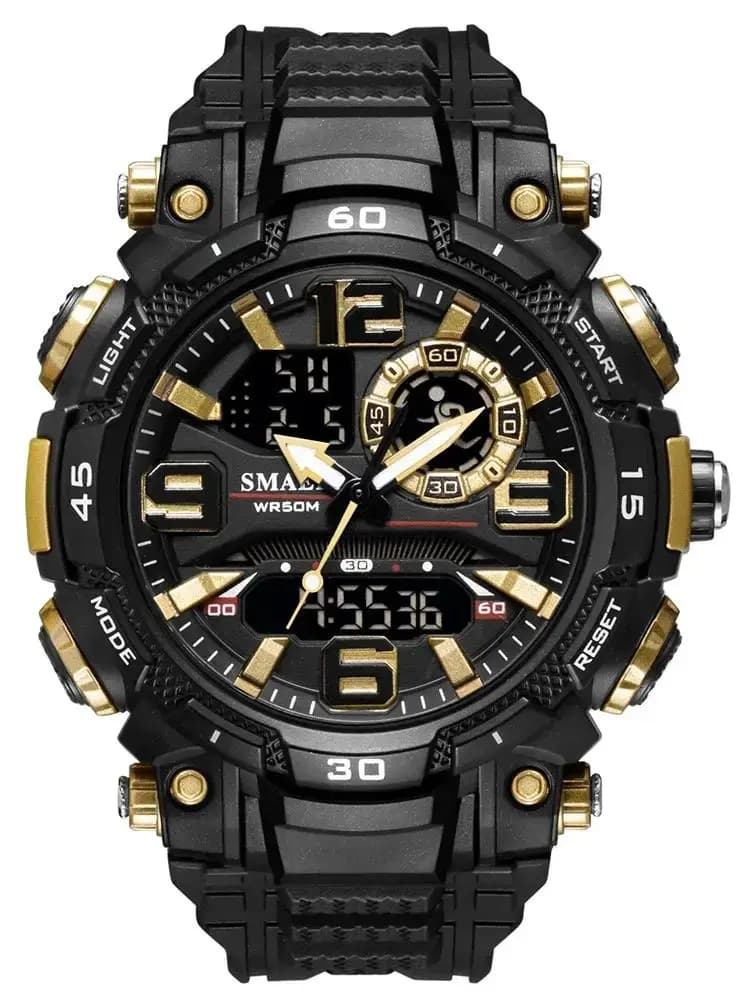 Men's Quartz Watch SMAEL Chronograph Waterproof LED Watches Men's Watch 1921 Men's Sports Watches Relogio Masculino Digital
