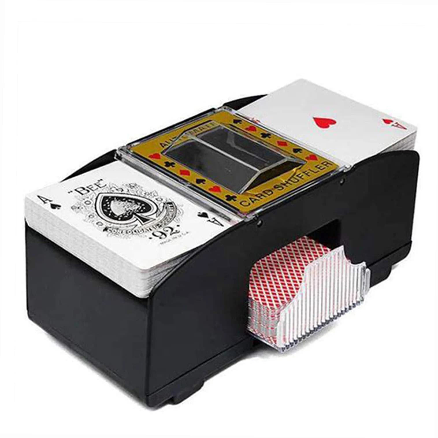 Dispenser automatico per miscelatore di carte da gioco, giochi, selezionatore di poker, per viaggi, festival a casa, feste di Natale, funzionamento a batteria
