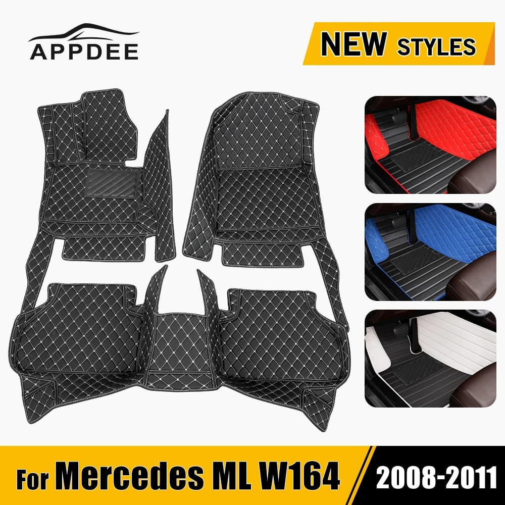 APPDEE Tappetini per auto per BENZ ML classe W164 2008 2009 2010 2011 Tappetini per auto personalizzati Copri tappeto per automobile