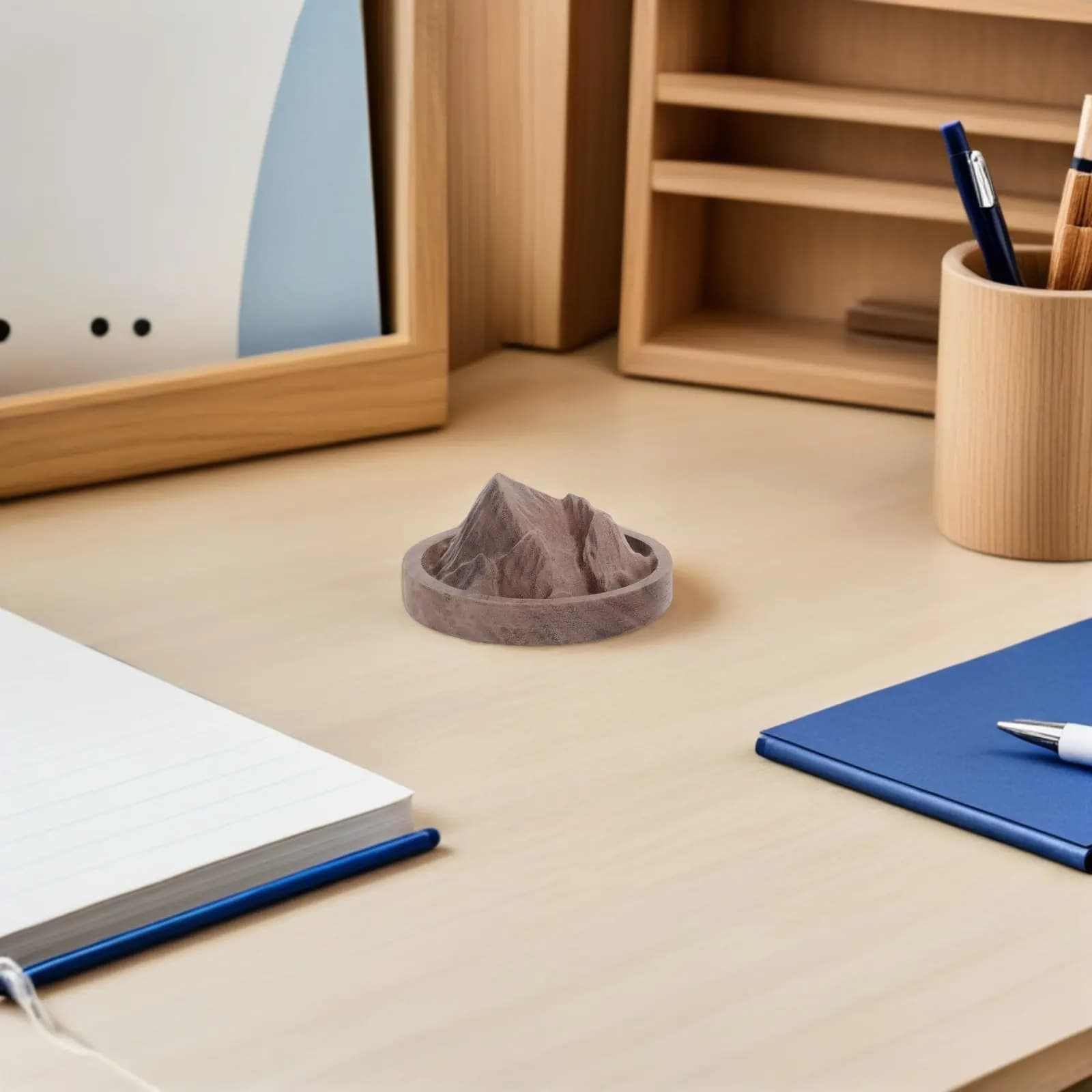 Diffusore di Aromi Artistico in Legno Naturale, Portaprofumo per Auto, per un'Elegante Miglioramento dell'Atmosfera Interna