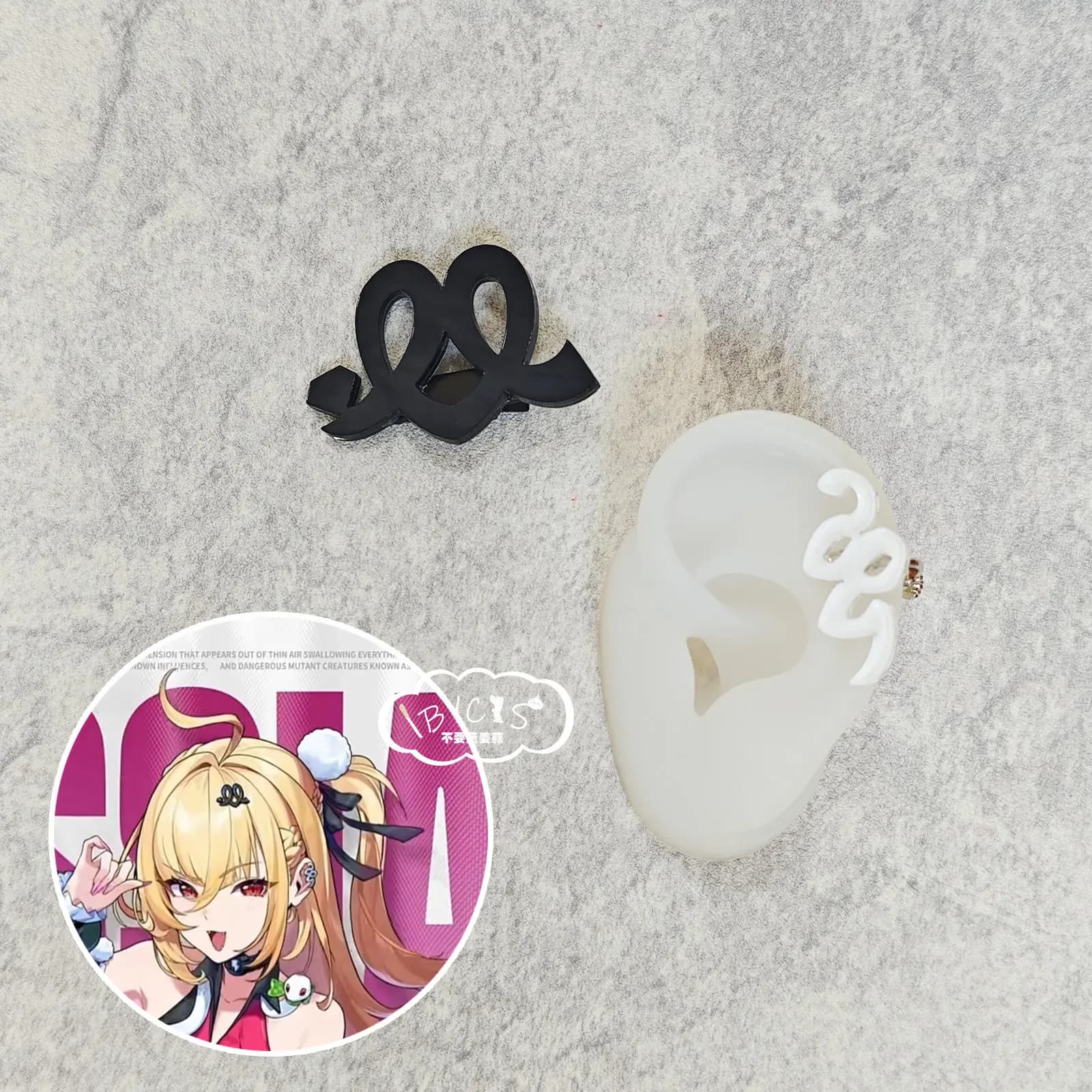 Kawaii Zenless Zone Zero Fermaglio per Capelli Cosplay, Accessorio per Capelli Anime Cissia, Gioiello per Capelli, Accessori Regalo, Accessori Cosplay