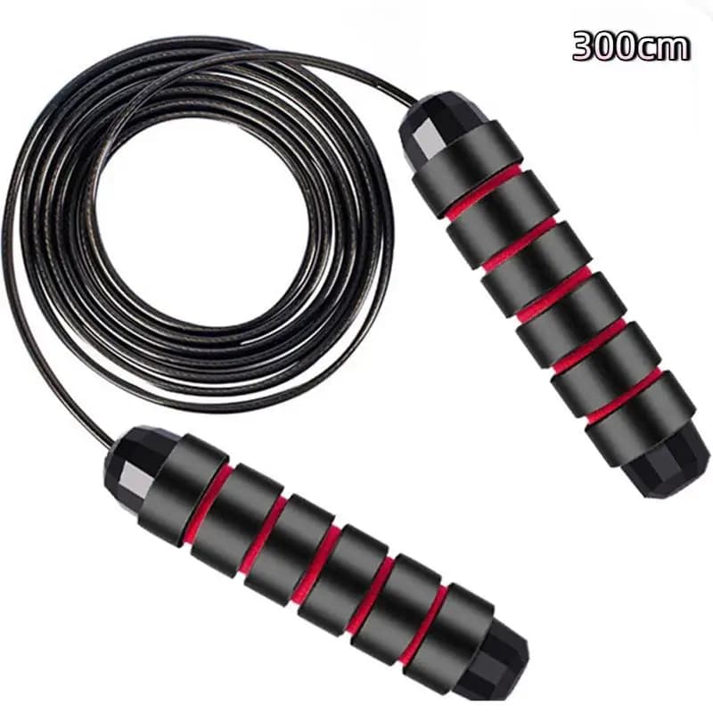 Jump Rope Anti-Tangling Steel Wire Adjustable 1 Set for Professional Athlete Fitness Workout Skipping