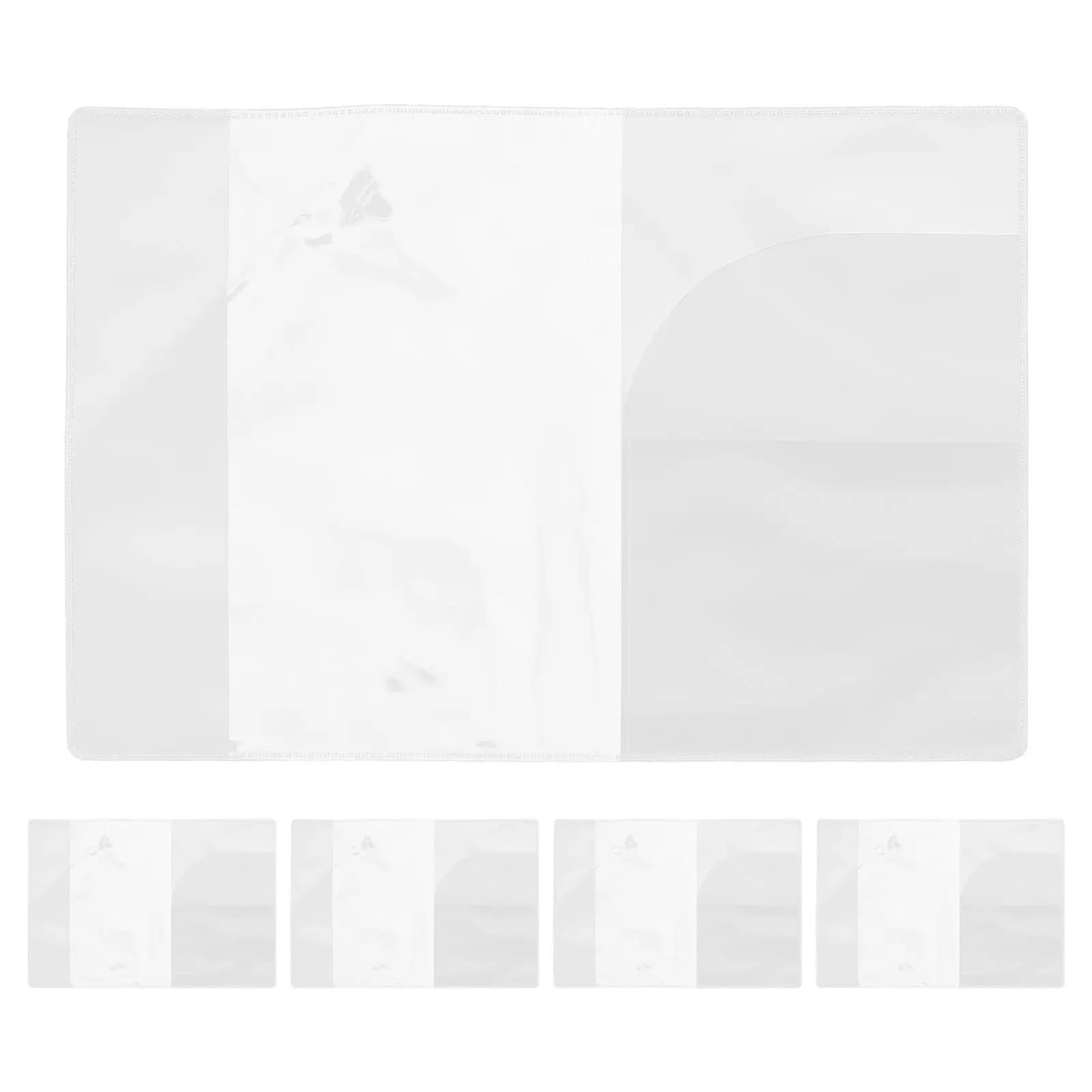 5 Pezzi Porta Passaporto Trasparente Impermeabile in PVC, Custodia per Documenti di Viaggio per Aeroporti, Concerti, Controlli di Sicurezza