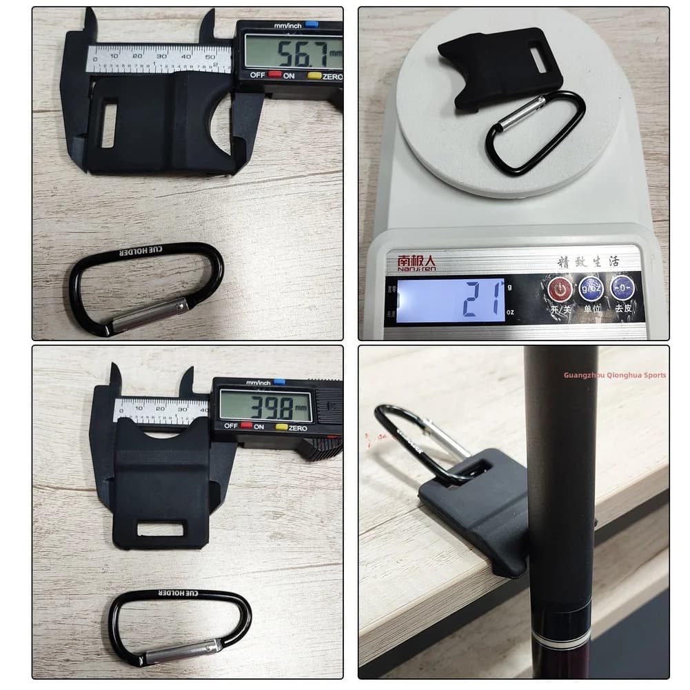 Portable Rubber Cue Holder for Billiards Accessories Compact Hook Stand for Pool Cue Organization and Accessibility