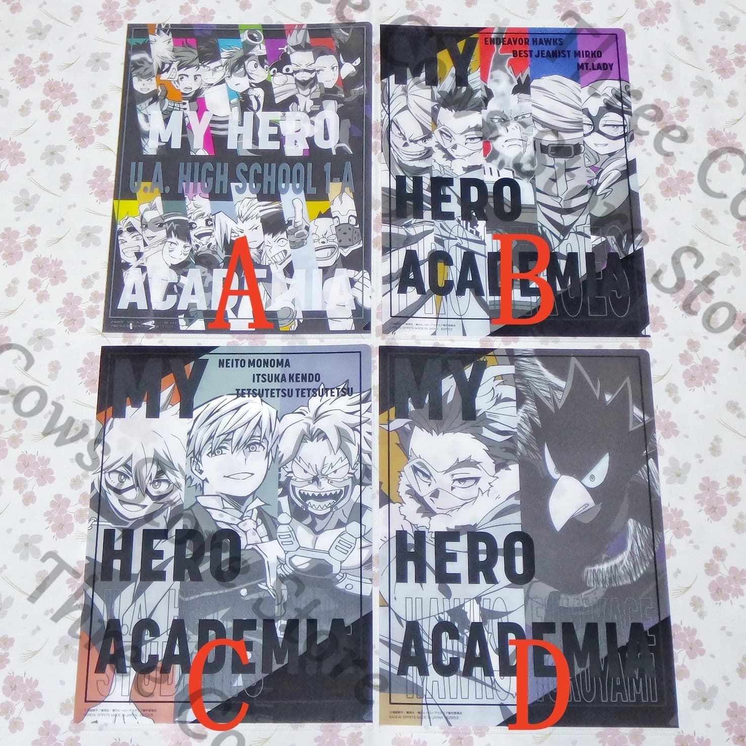 Anime My Hero Academia Tokoyami Fumikage Hawks Endeavour Bakugou Katsuki OCHACO URARAKA Midoriya Izuku Cosplay Cartella di carta