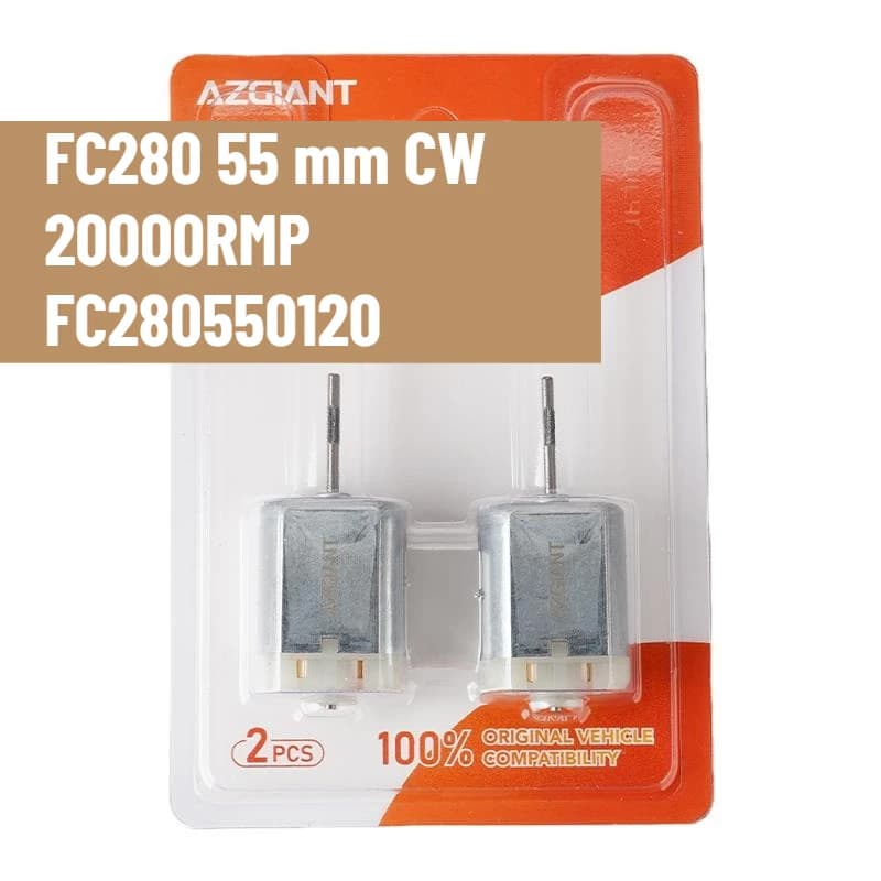 FC280550120, Motore DC, Motori per serrature laterali, Esterno, Motore per specchietto retrovisore auto ripiegabile elettricamente, Attuatore di blocco centralizzato, Toy Smart DIY