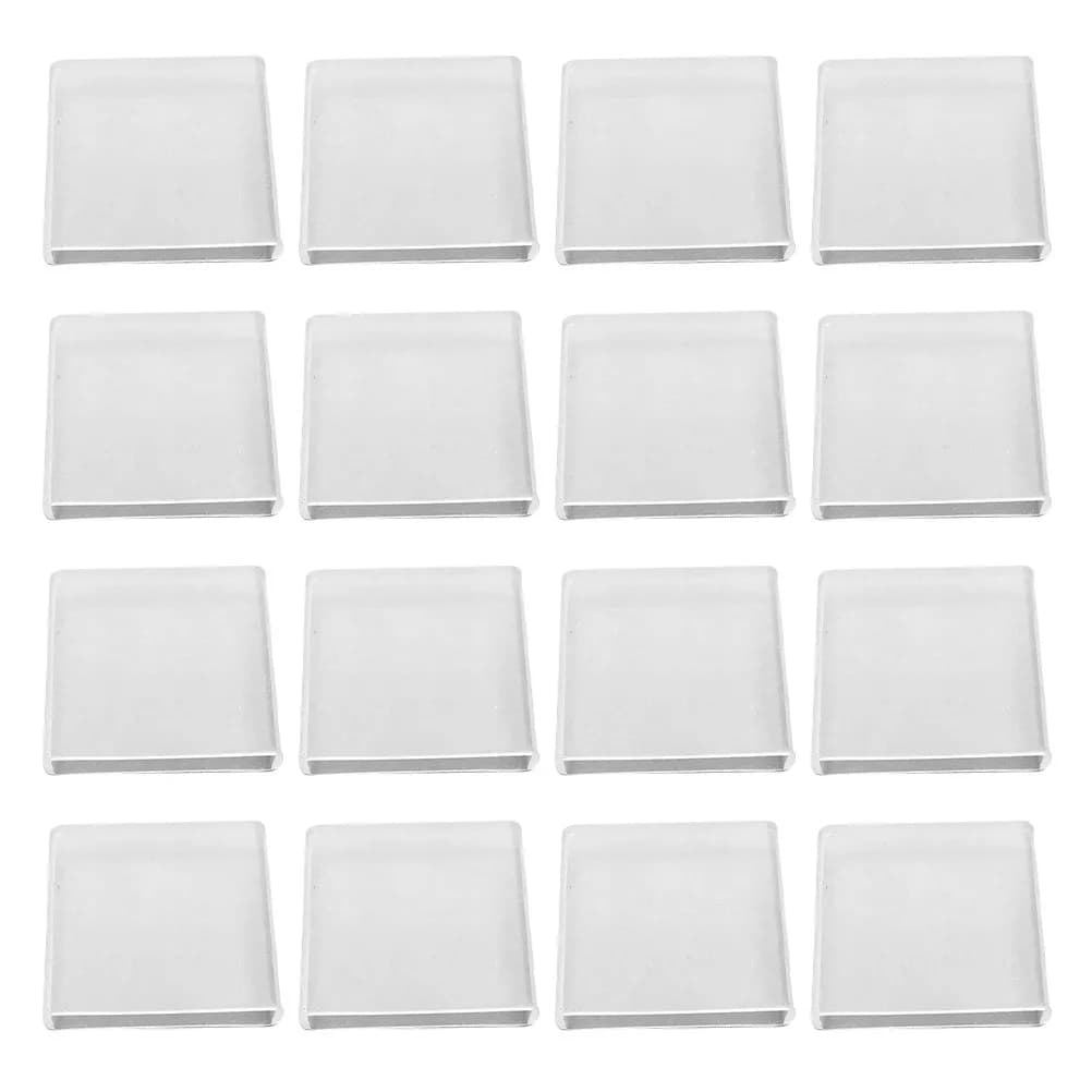 100 Pieces Anti-slip Covers in Transparent Silicone for Clothes rack, Reusable and Not Leave Signs, for Stendibiancheria