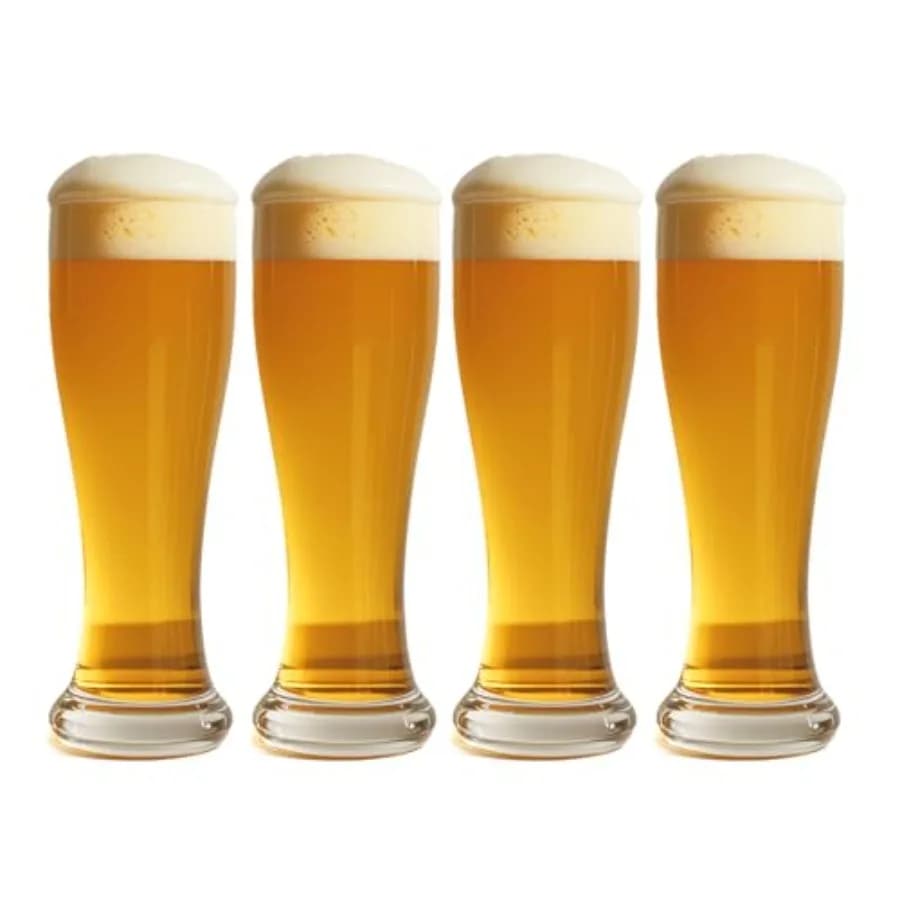 Bicchieri da Birra Pilsner, Set di Bicchieri da Bar da 19oz, Set di 4 Bicchieri da Pinta, Tazze Classiche per Birra Artigianale