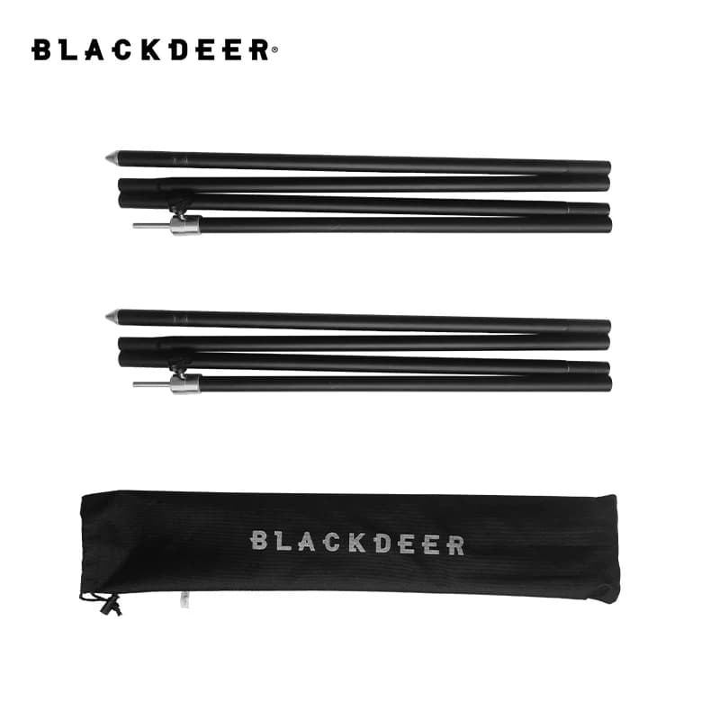 BLACKDEER 2.4 m pali per teloni regolabili in lega di alluminio pesante palo di supporto riparo tenda da sole Canopy Rod campeggio accessori per esterni