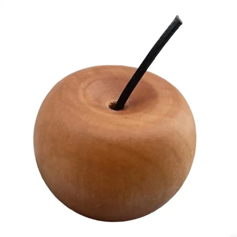 97BA Diffusore oli essenziali a forma mela in legno naturale Decorazioni per diffusori fragranze profumate inodore per