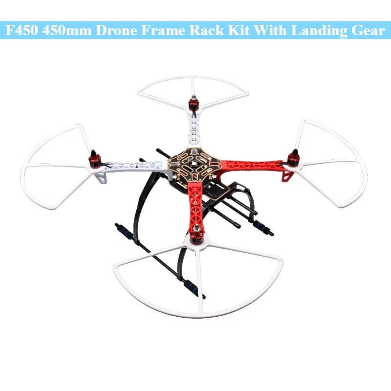 Kit rack telaio drone F450 450mm con carrello di atterraggio/protezione dell'elica per RC MWC Quadcopter Multicopter Espandi fai da te