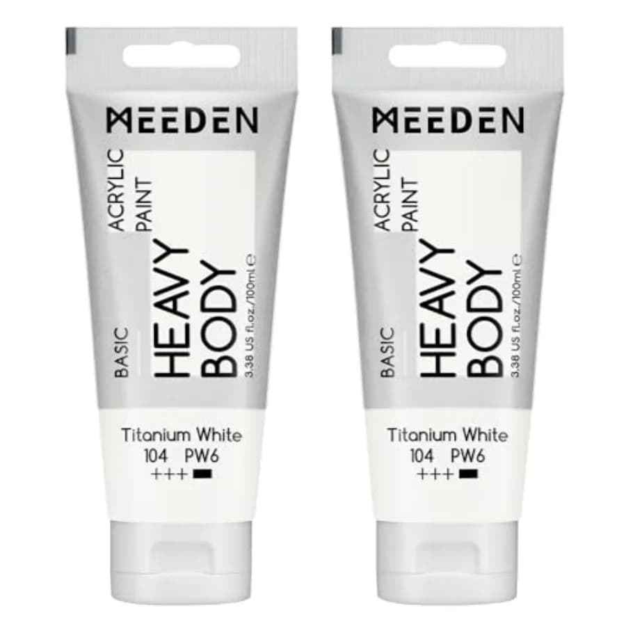 Acrylic Paint: Pack of Heavy Body Acrylic Paints 100ml/3.38oz x