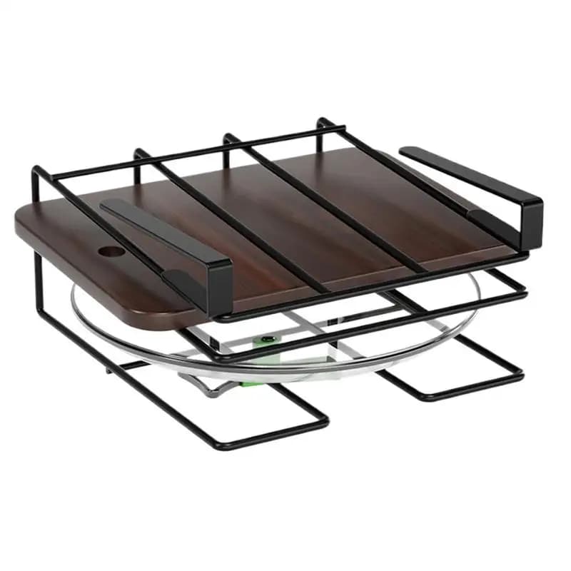 Under Cabinet Cutting Board Holder Kitchen Pot Lid Rack Holder Sturdy Cutting Board Rack Space Saving Pot And Lid Organizer For