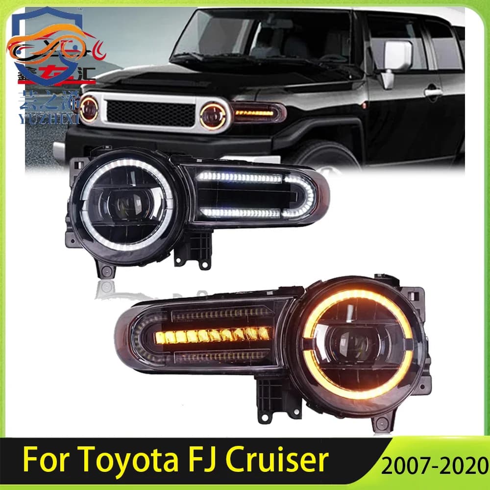 Fari LED XCH per Toyota Fj CRUISER 2007-2020, Luci Diurne LED, Fari Anteriori LED, Accessori per Luci Abbaglianti e Anabbaglianti