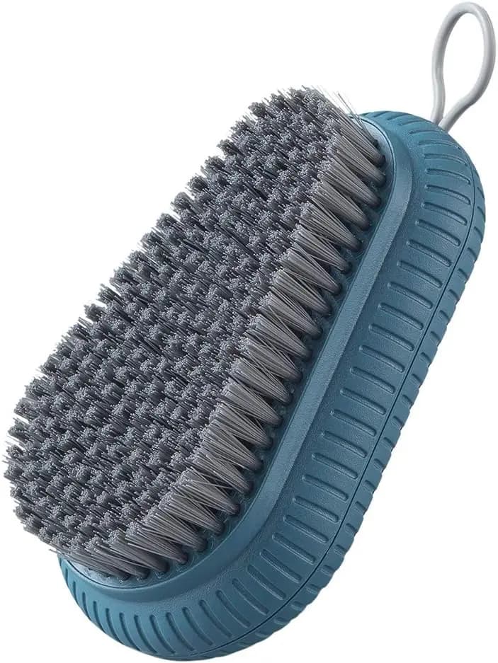 Spazzola per Lavaggio Scarpe, Spazzola per Pulizia Domestica con Setole Morbide e Manico Antiscivolo