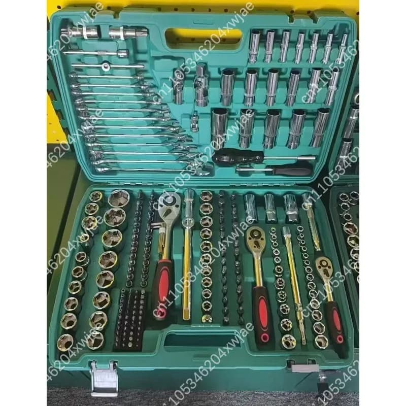 Complete Kit of 216 Pieces Auto Repair, Set of Car Maintenance Keys and Garage Projects