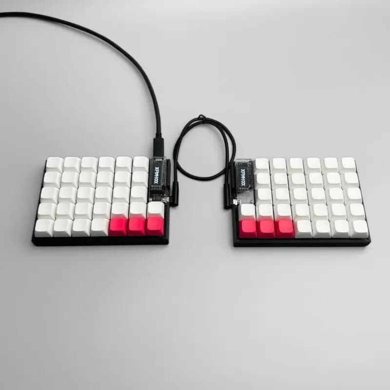 FelixKeeb MX Tastiera divisa ortolineare con schermo OLED QMK/VIAL RP2040 Helix Hotswap Tastiere Ortho monomodale cablate a 64 tasti