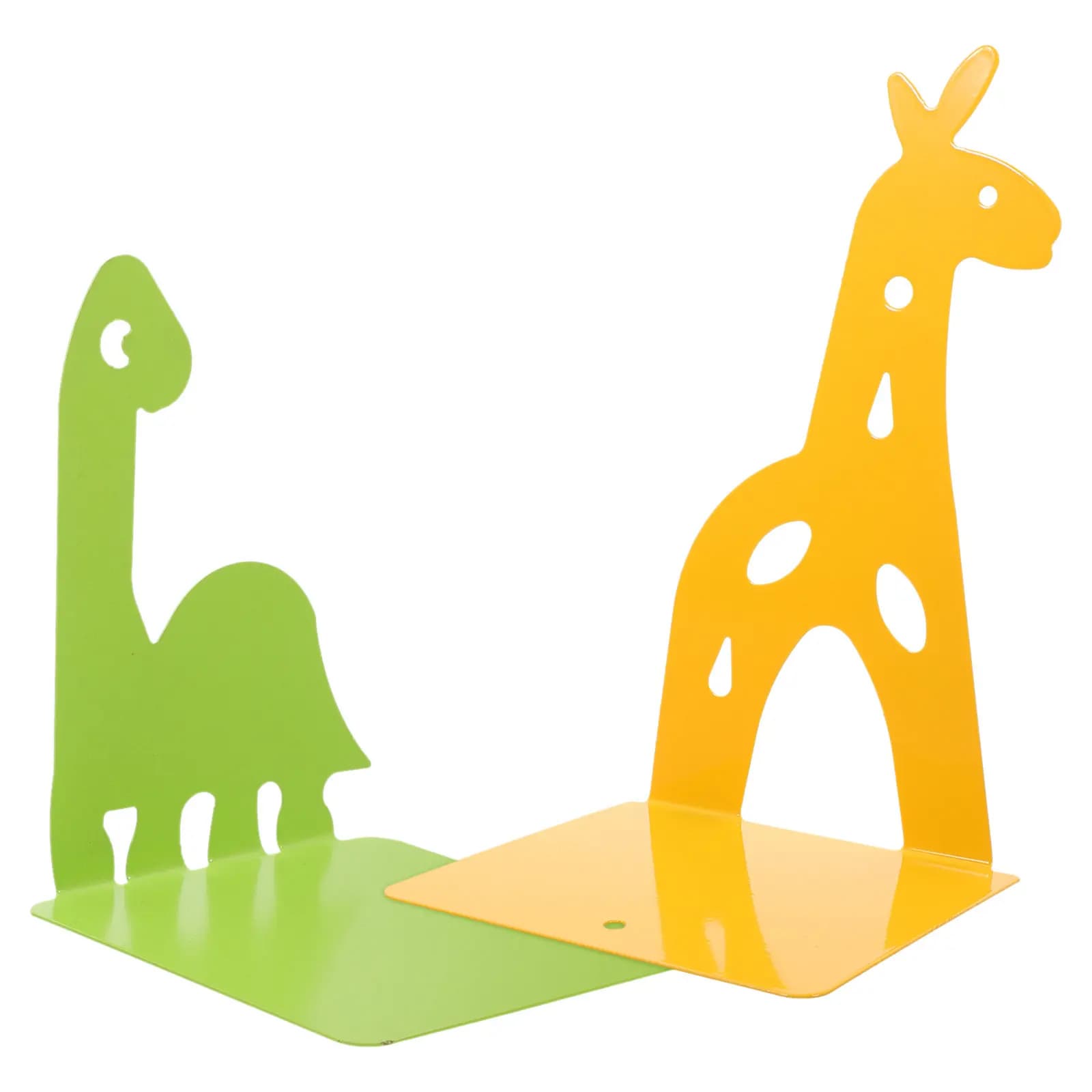 2 Pezzi Fermalibri Creativi in Metallo a Forma di Animale, Piccoli Supporti per Libri da Scrivania, Organizzatore per Libreria per Bambini, Fermalibri Resistenti Decorativi per Casa e Ufficio
