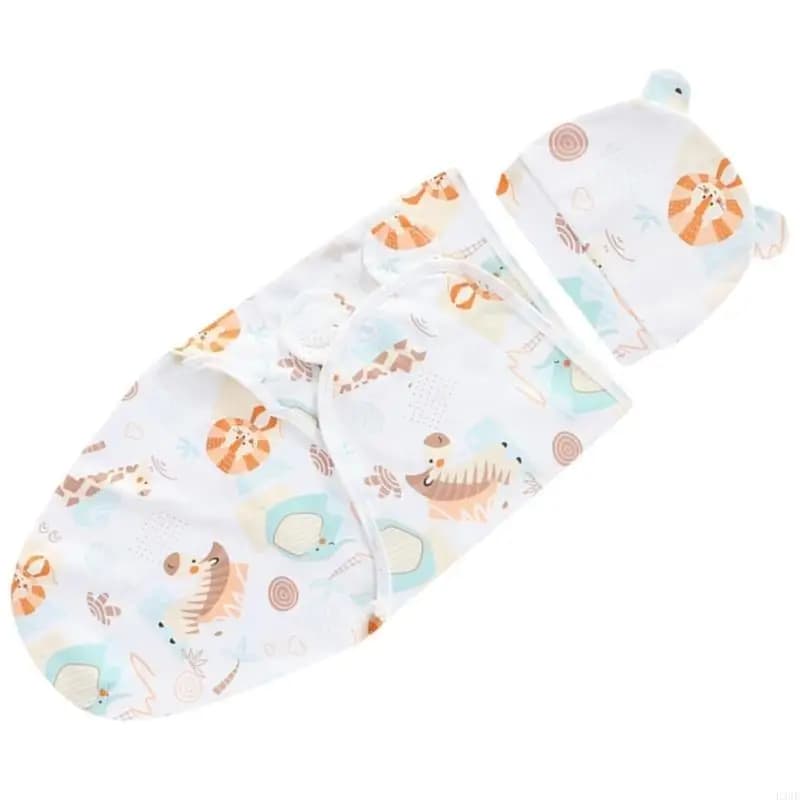 L38E baby bed with hat Wearable blanket Breathable baby bed