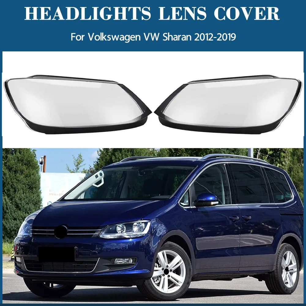 Per Volkswagen VW Sharan 2012-2019 Accessori Auto Fari Paralumi Trasparenti Lampada Borsette Fari Copriobiettivo Paralume