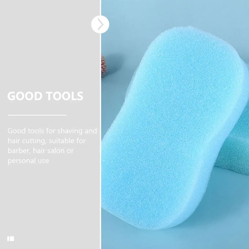 20Pcs Hair Sponge Soft Supple Neck Duster Brush Hair Cleaning Brush Professional Barber Sponge for Salon Home Use