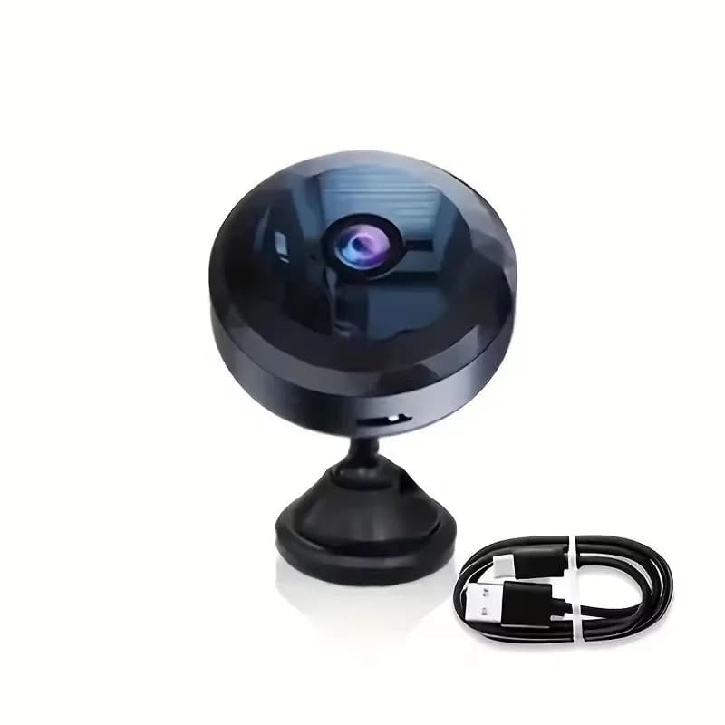 Telecamera di sicurezza WiFi wireless Mini 1080 con rilevamento del movimento per visione notturna Batteria ricaricabile Facile da montare e controllato da app