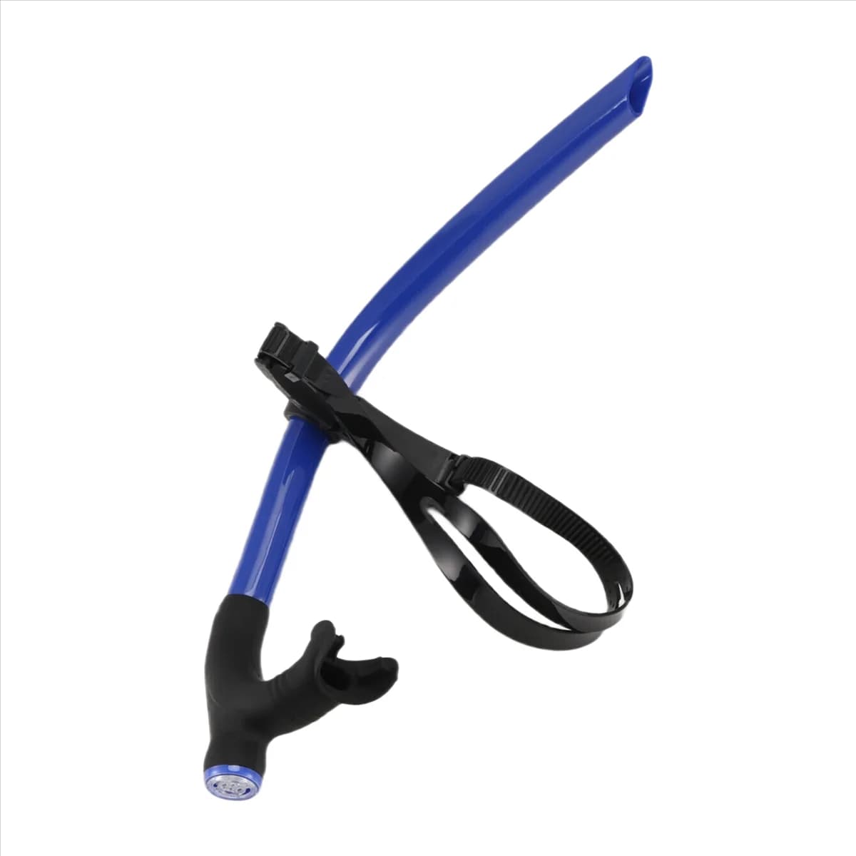 Nuovo tubo di respirazione anteriore per nuoto in silicone, allenamento per immersioni, snorkeling per adulti, tubo per immersioni subacquee, blu