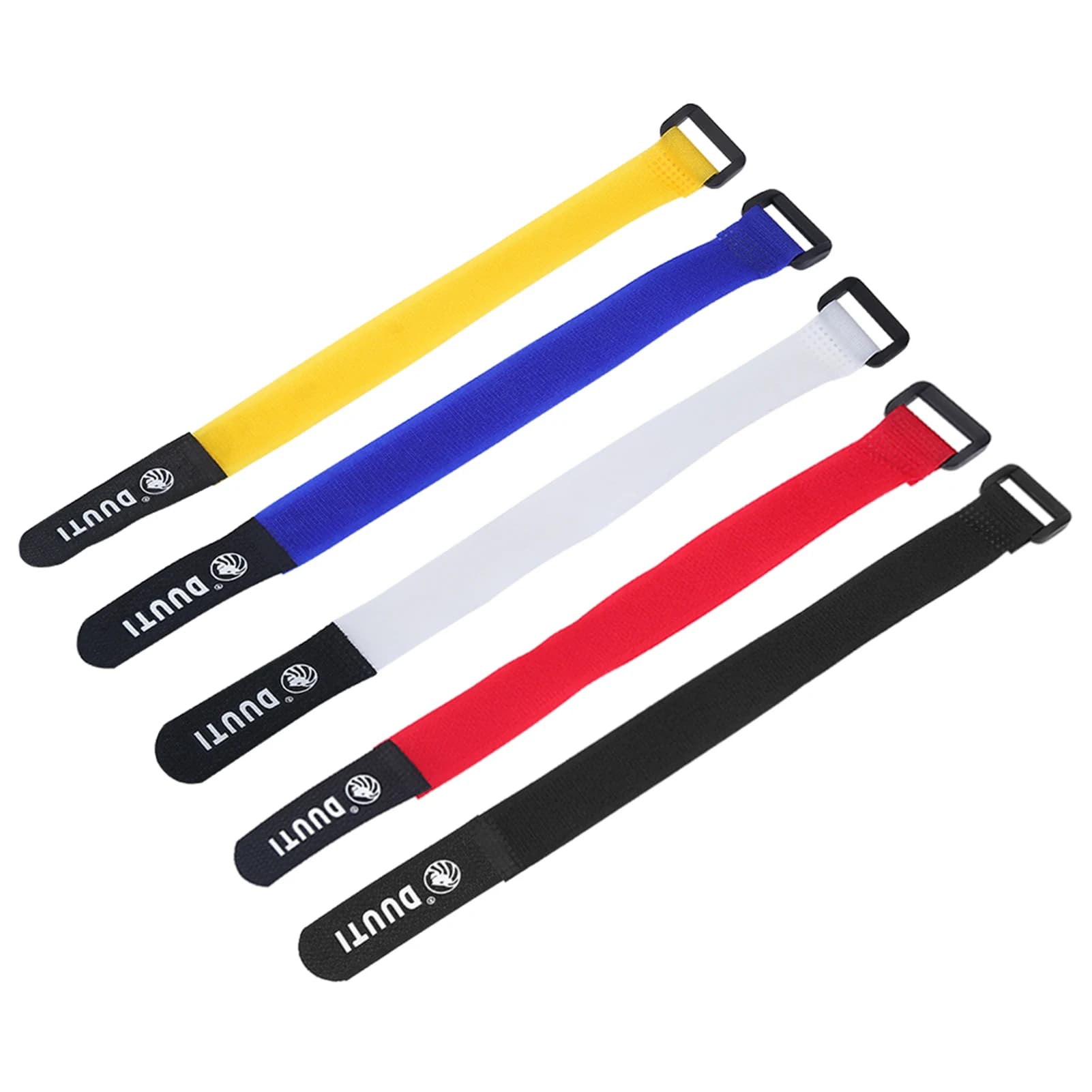 DUUTI 25cm Bicycle Straps Sports Cycling Adjustable 5pcs/set Nylon Velcro Cable Ties Multicolor Suitable for Outdoor
