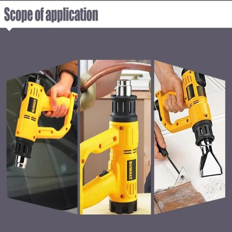 Pistola termica DeWalt D26411, pistola termica elettrica D26414, asciugacapelli elettrico portatile per oscuramento vetri auto